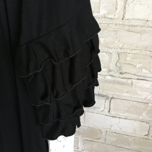Black Ruffle Tunic - Picture 6 of 8